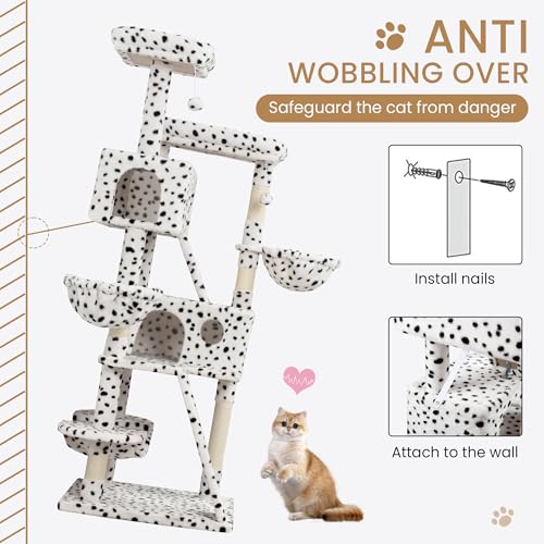 Grey Cat Tree with Sisal Scratching Posts Z661950