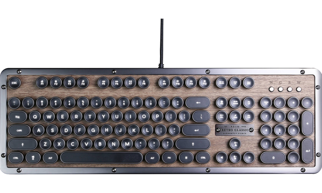 Retro USB Backlit Mechanical Keyboard H45309