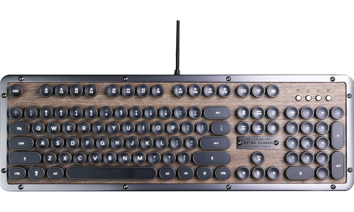 Retro USB Backlit Mechanical Keyboard H45309