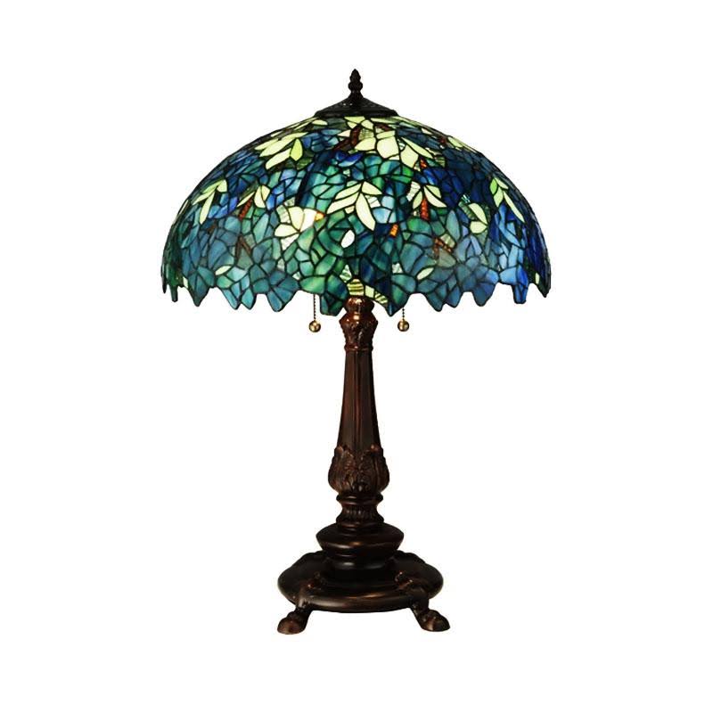 Amber/Purple Pond Lily Accent Lamp K163