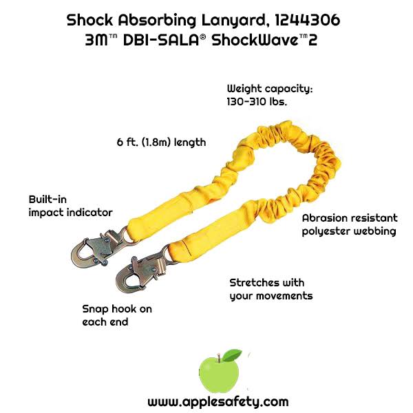 Shock Absorbing Lanyard 6 ft F407270