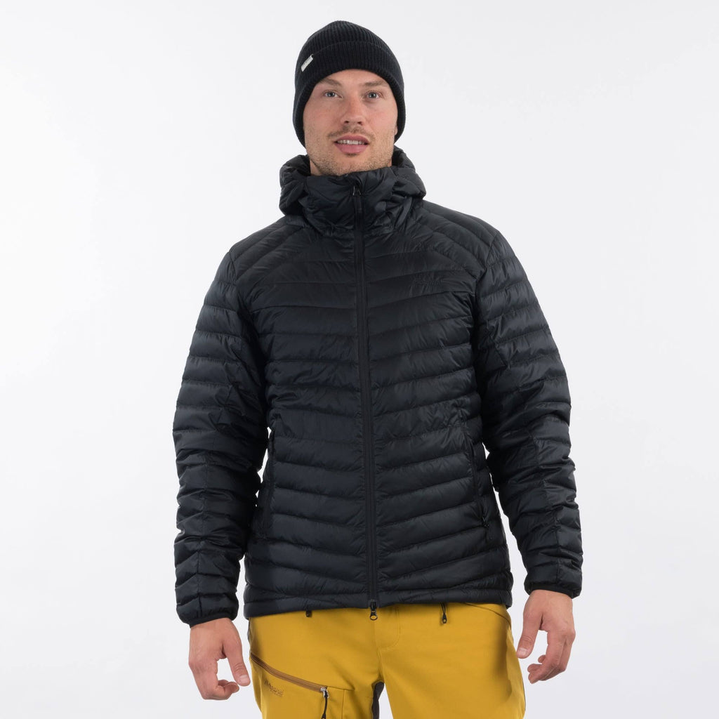 Black Down Jacket with Hood L963782