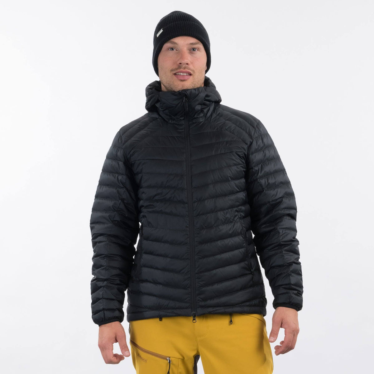 Black Down Jacket with Hood L963782