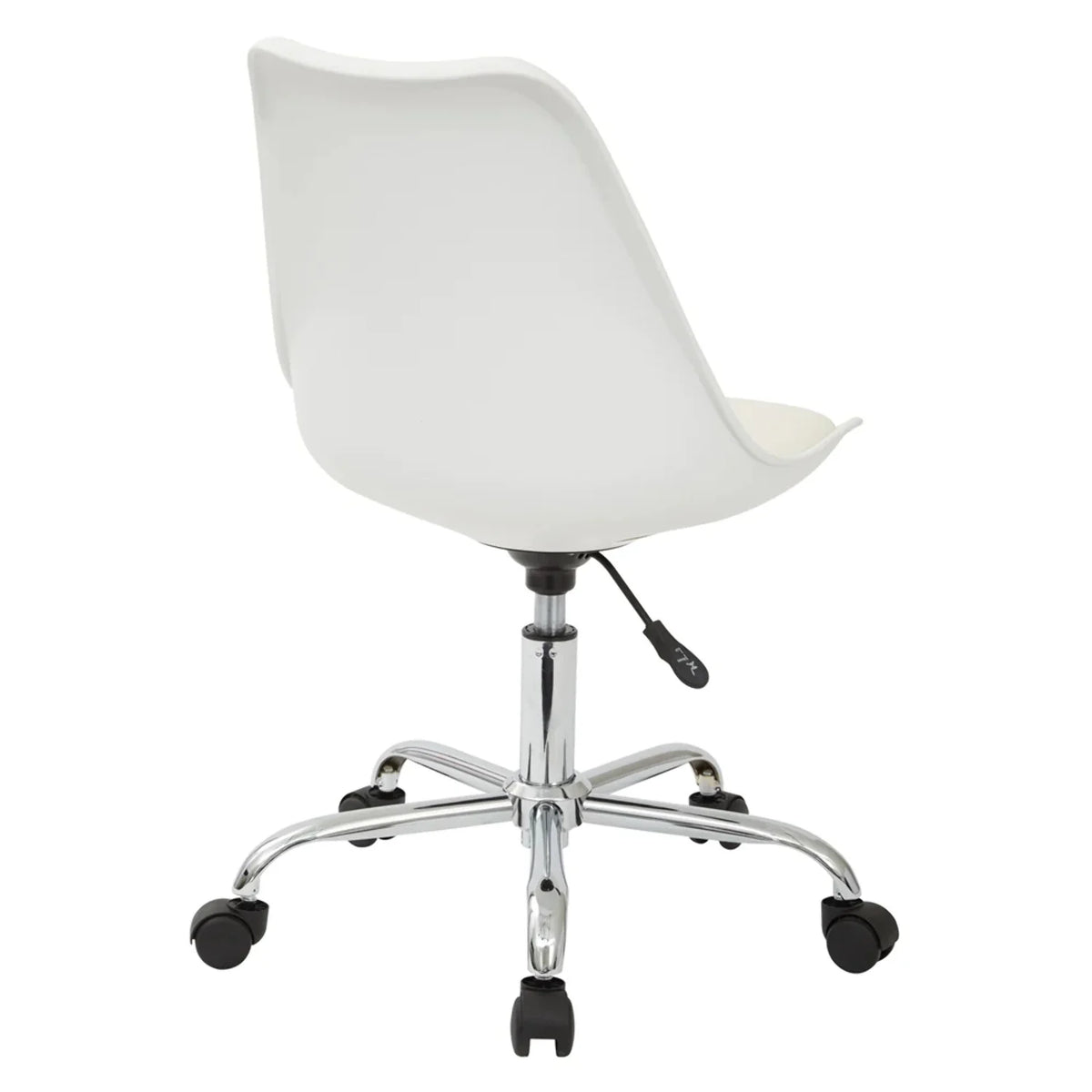 White Office Chair with Chrome Base L276892