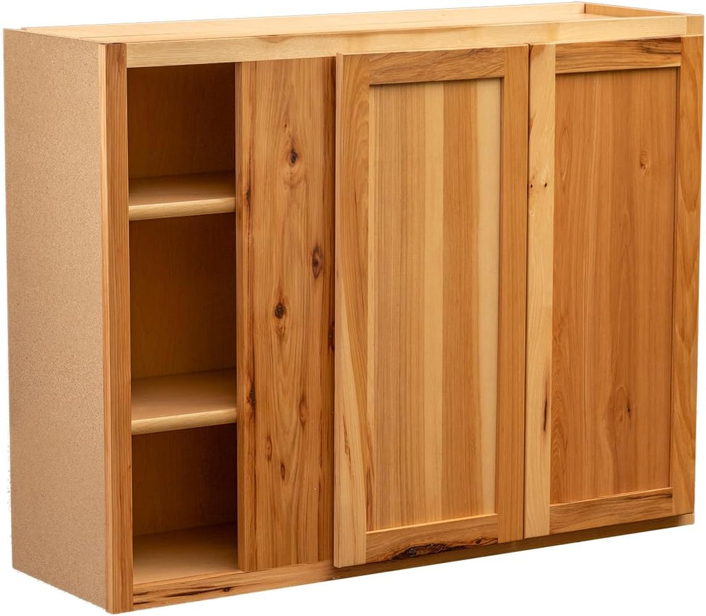 Rustic Hickory 12''D x 39''W x 36''H Wall Kitchen Cabinets J261