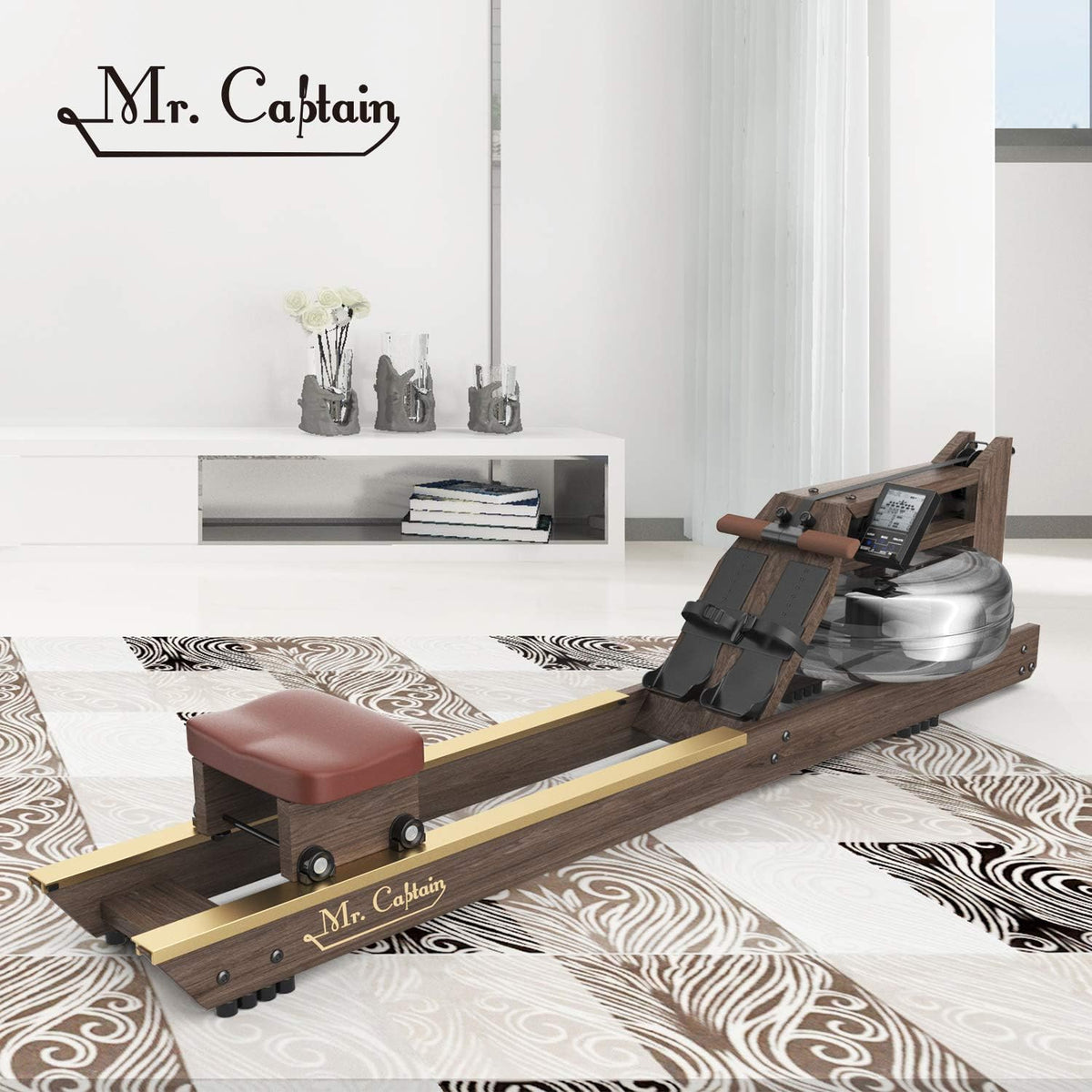 Water Resistance Vintage Oak Rowing Machine W991