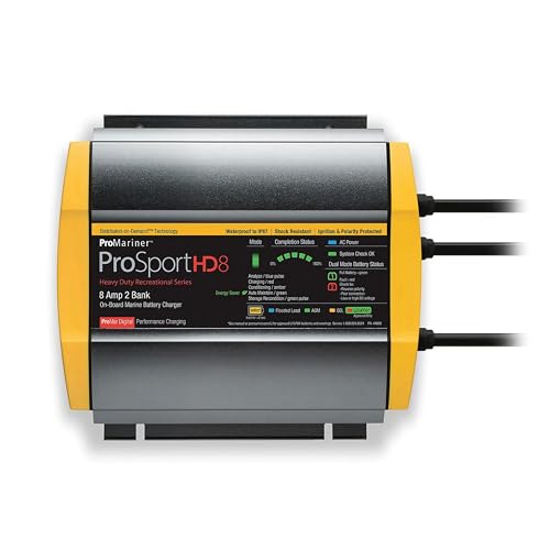Waterproof Marine Battery Charger, 20 Amp, 3 Bank O45978