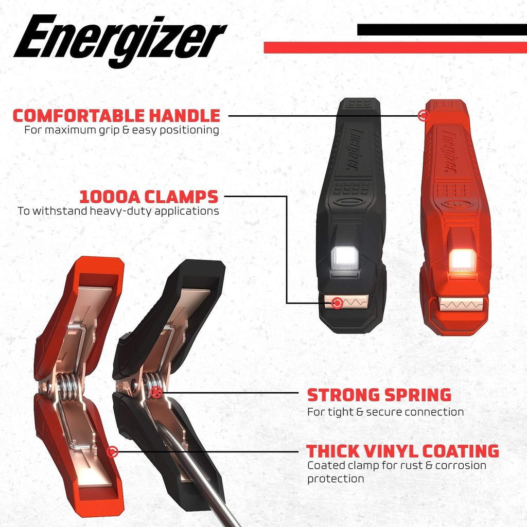 Heavy Duty Jumper Cables with LED Lights and Carrying Bag H91313