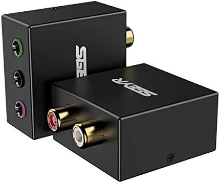 5.1 Audio Console Adapter Stereo RCA to 3 x 3.5mm Jack Bidirectional Conversion N481