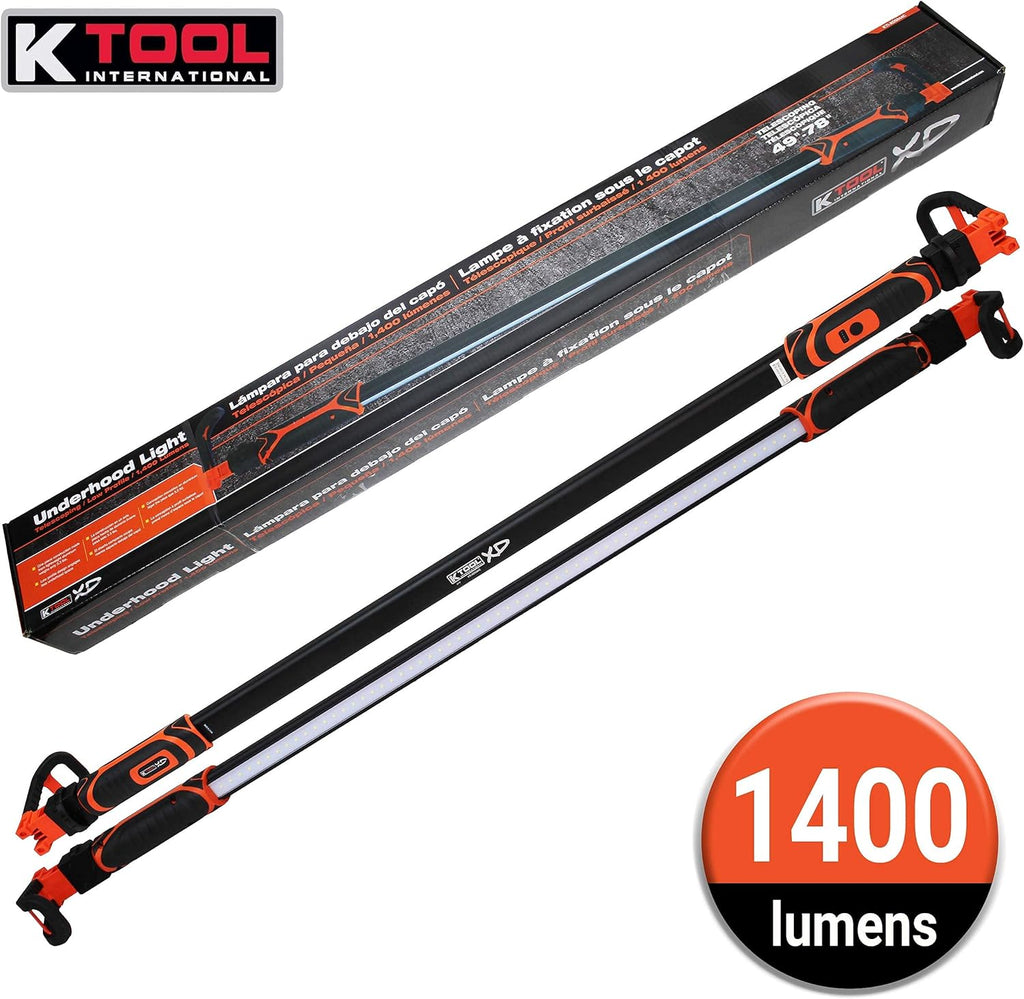 Rechargeable LED Underhood Work Light, Aluminum, 49 Inch to 80 Inch Telescoping V317
