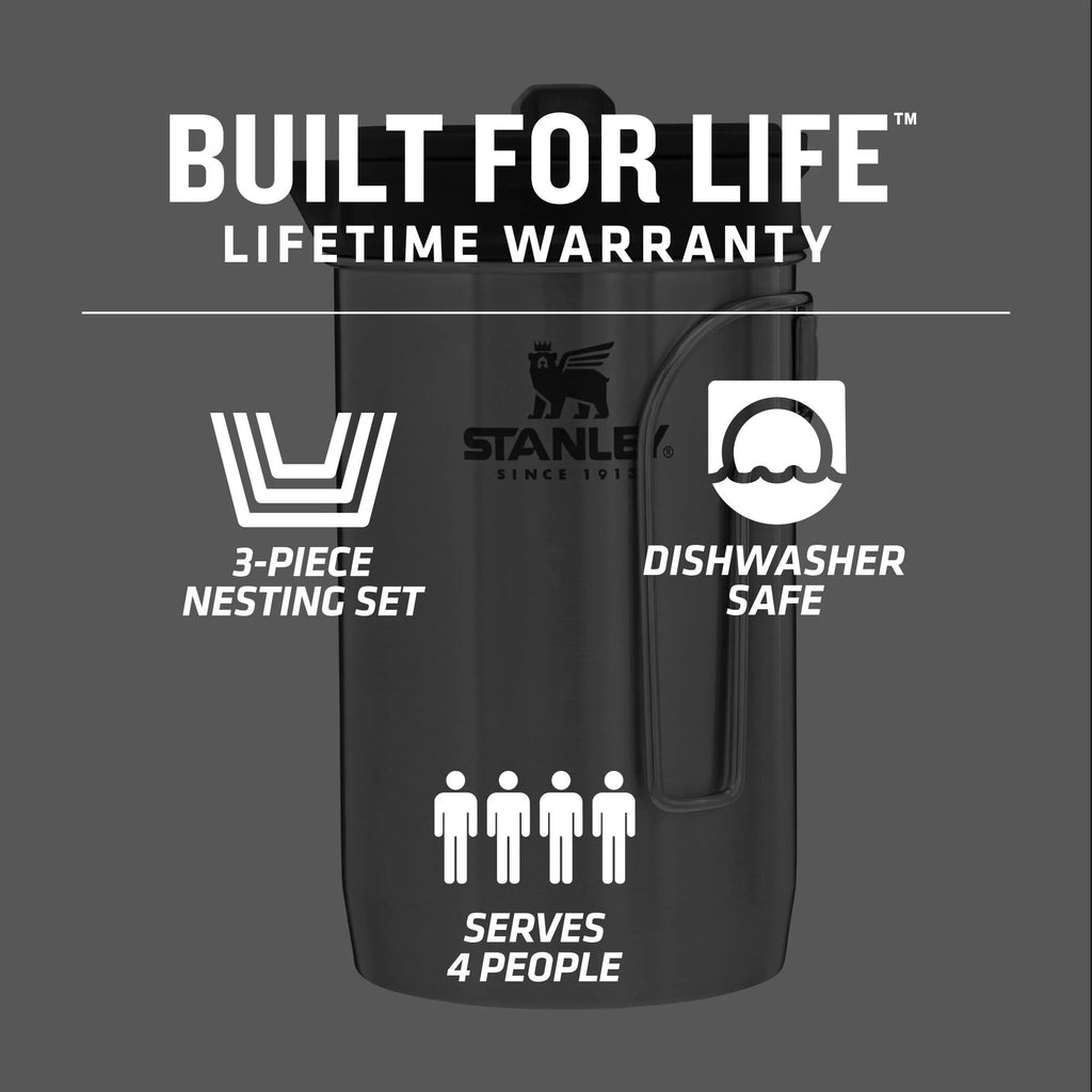 Stainless Steel Camping French Press Coffee Maker, 32 oz O761