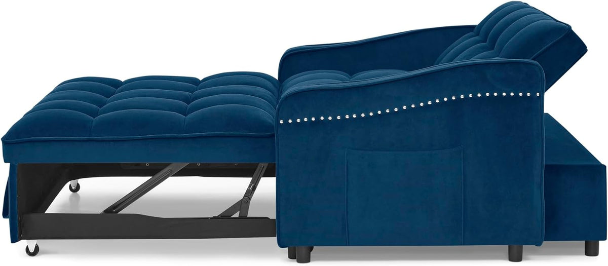 Convertible Sleeper Sofa Couch with Pull Out Bed I7297