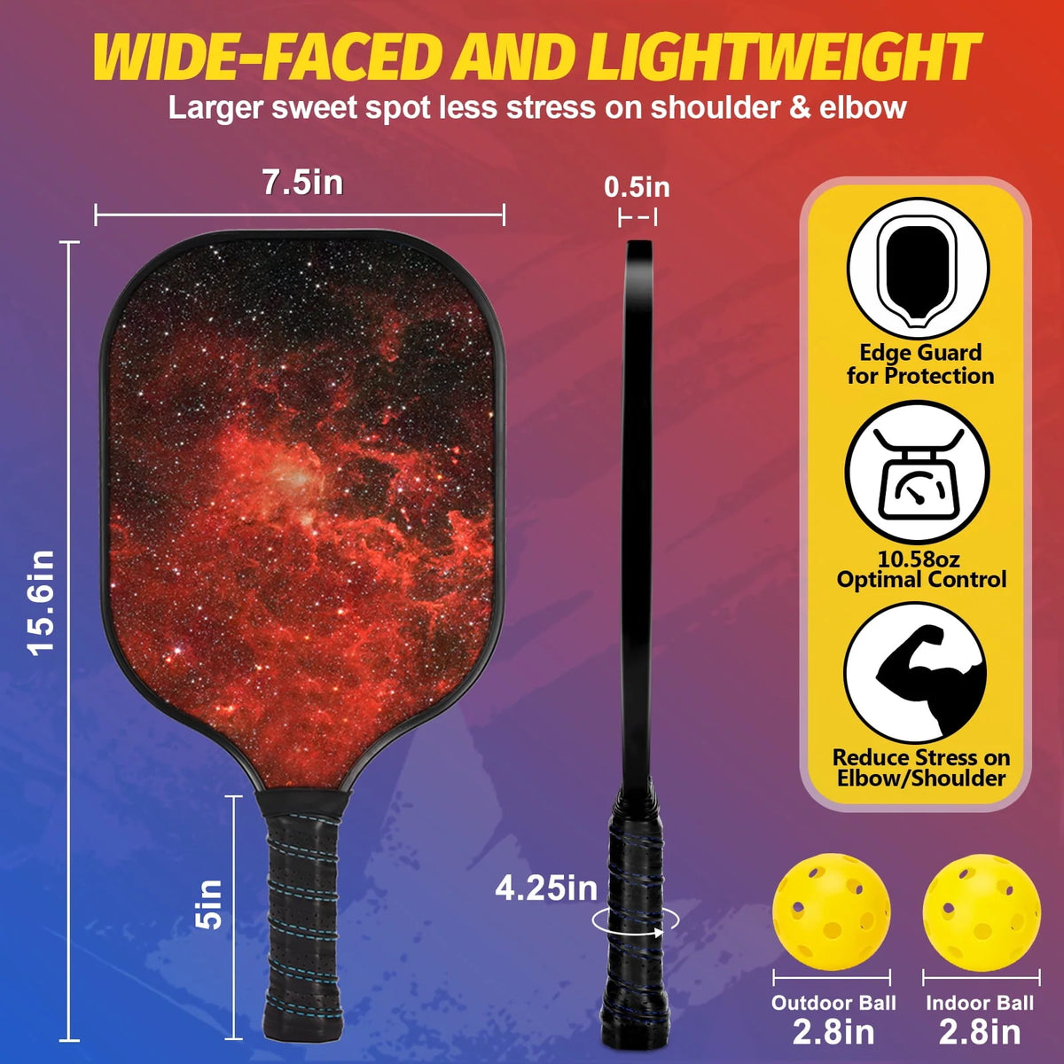 USAPA Approved Wood Pickleball Set with 4 Rackets, Bag, 4 Balls Z74284