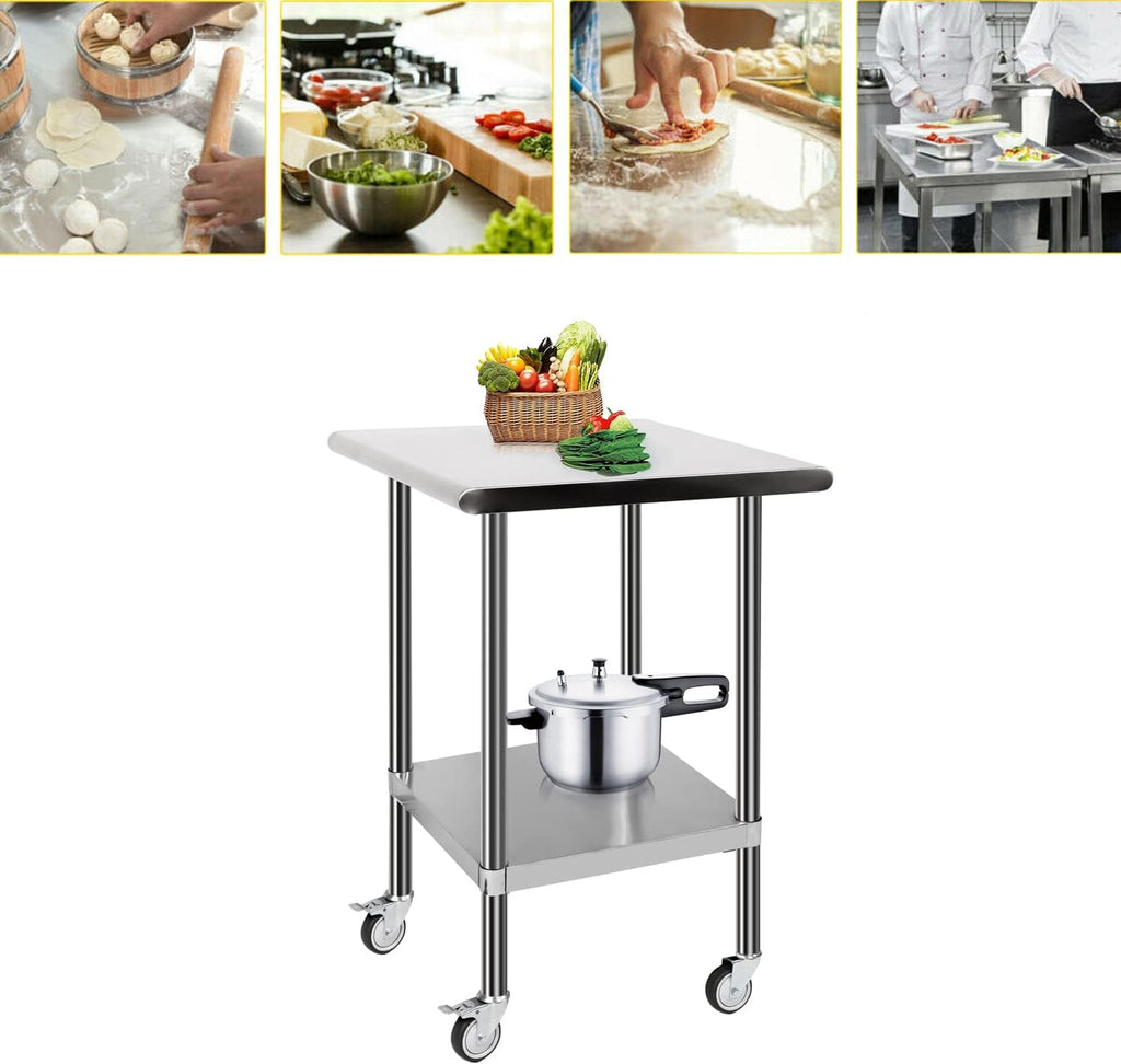 NSF Commercial Stainless Steel Work Table with Undershelf P384126
