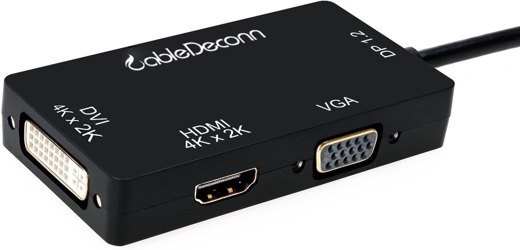 Mini DisplayPort to HDMI DVI VGA Cable Adapter Converter 3-in-1 W703