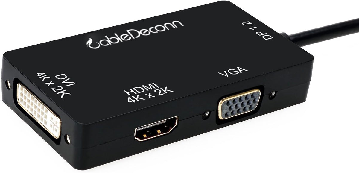 Mini DisplayPort to HDMI DVI VGA Cable Adapter Converter 3-in-1 W703