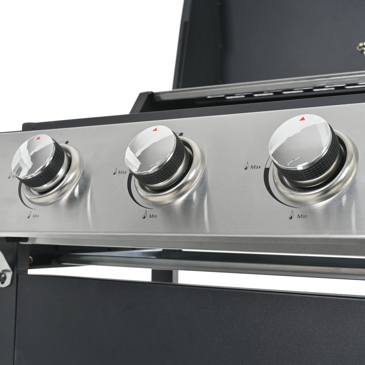 3 Burner Portable Propane Gas Grill Stainless Steel Black K883752