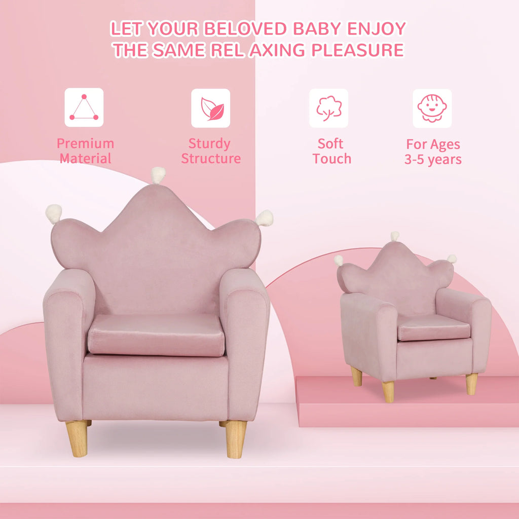 Pink Kids Sofa Chair U3278