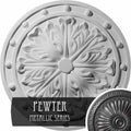 Hand-Painted Pewter Ceiling Medallion J152272