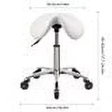 Heavy Duty Hydraulic Swivel Adjustable Rolling Stool with Wheels M3421