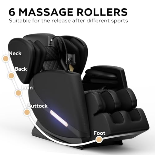 3D Zero Gravity Shiatsu Massage Chair Recliner with Heating R6065