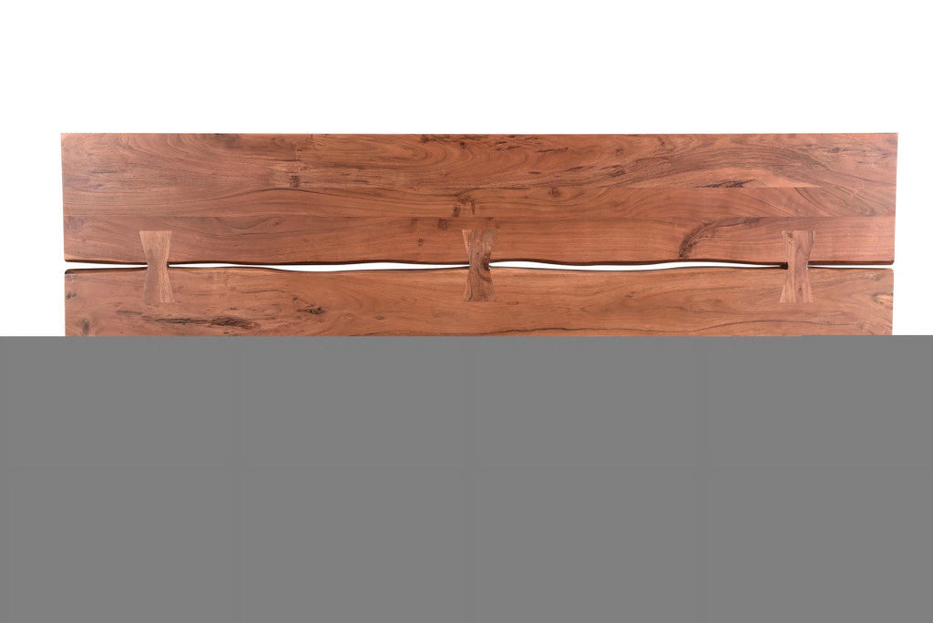 King Size Brown Solid Wood Bed B52828