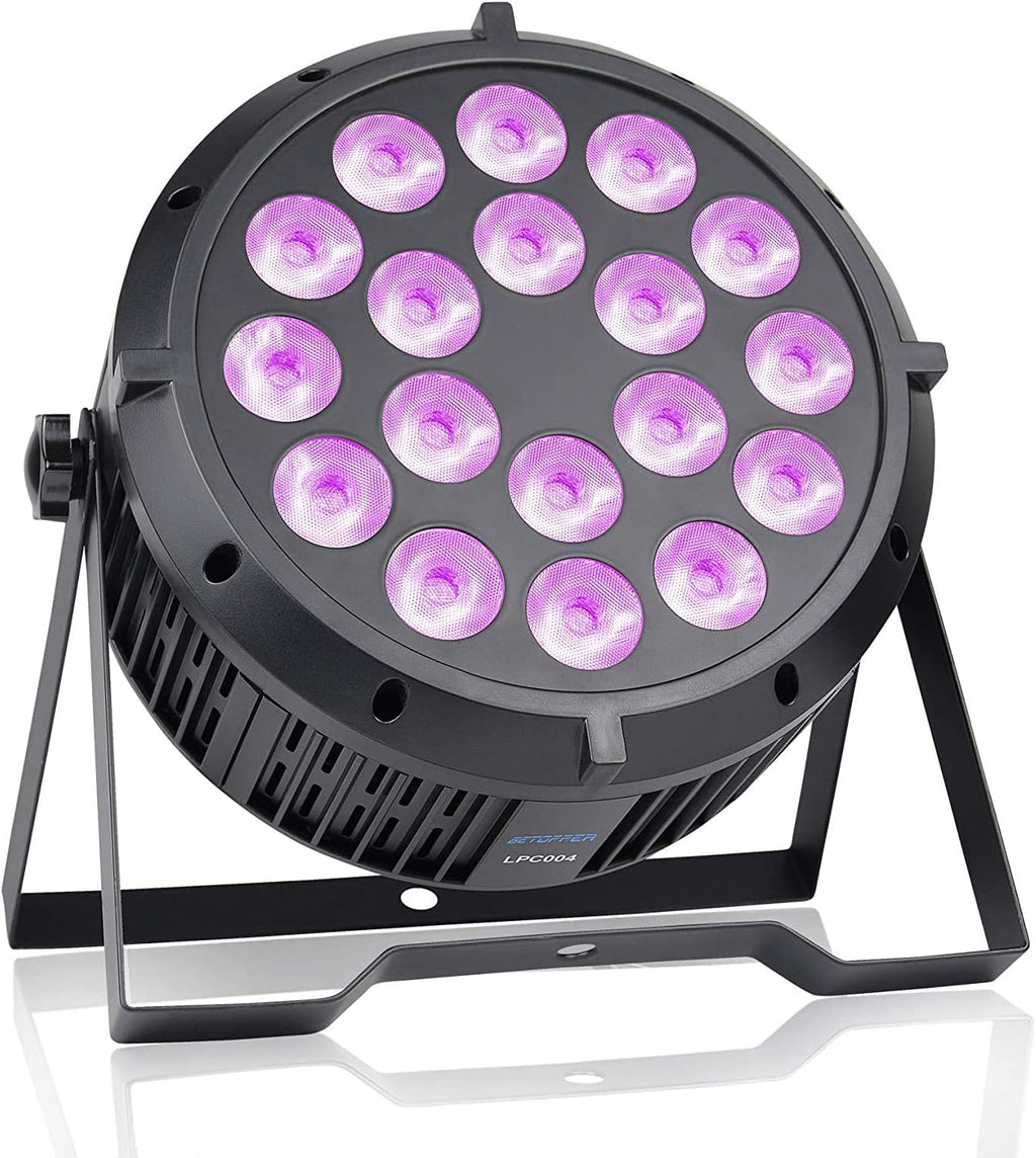 18x8W RGBW LED Stage Lights DMX-512 Sound Activated Strobe Lights (1 Pack) A76652