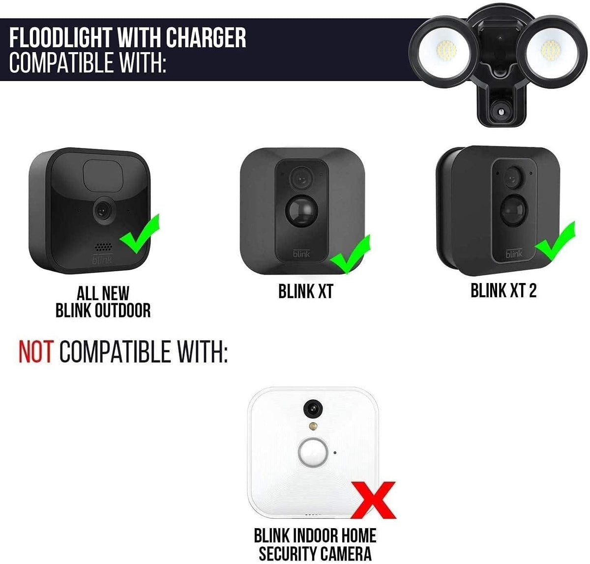 3-in-1 Wired Smart Flood Light, Charger and Mount with Motion Sensor and Timer Control T531822