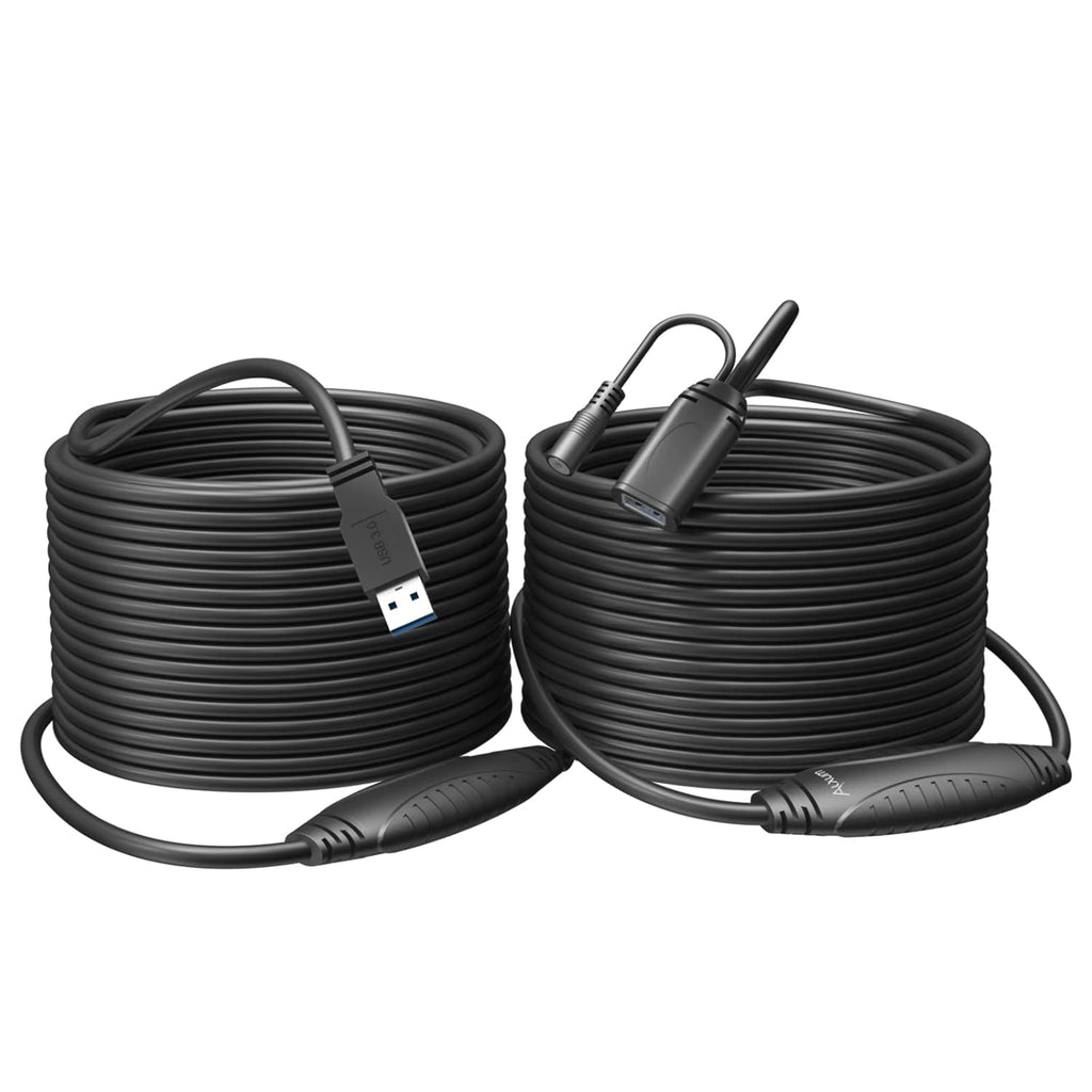 USB 3.0 Extension Cable 65FT Active Male to Female with 2 Signal Boosters B170030