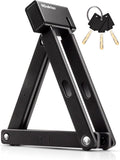 Black Pack of 2 Folding Bike Lock with Mounting Bracket Q358