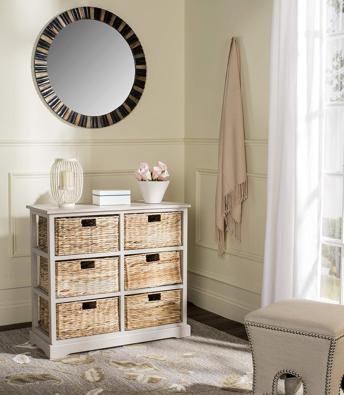 Wicker Basket Storage Chest H3939
