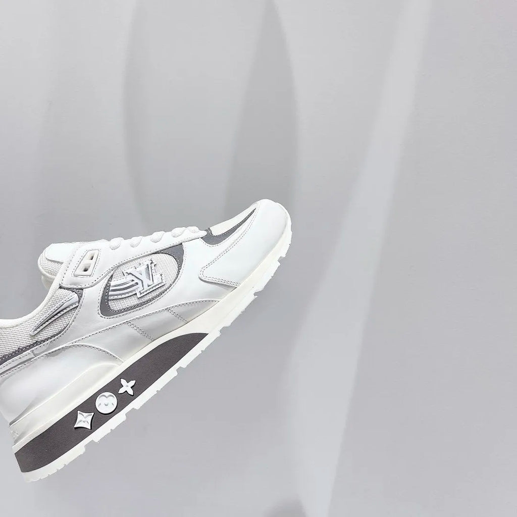 White Iridescent Textile Sneaker X119