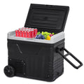 12 Volt Portable Car Refrigerator Freezer 53 Quarts Black H590