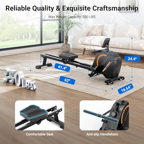 Magnetic Rowing Machine with 16 Levels Resistance R5725