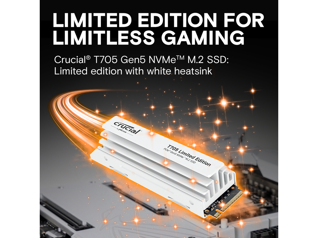 2TB PCIe Gen5 NVMe M.2 SSD with White Heatsink W8804