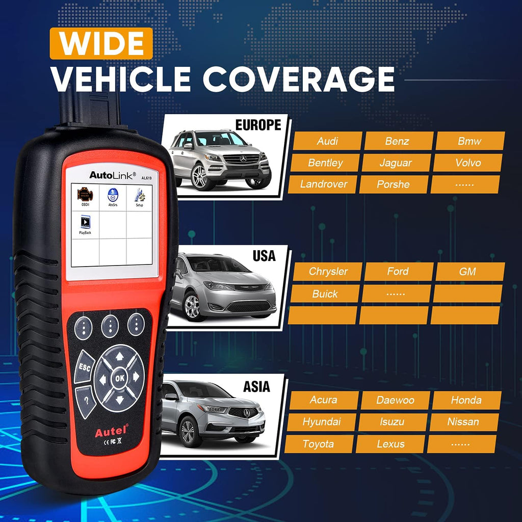 OBD2 Scanner with ABS and SRS Airbag Diagnostic K771
