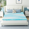 Queen Size Cooling Gel-infused Memory Foam Mattress Topper Y3183