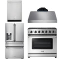 36 Propane Gas Range, Range Hood, Refrigerator, Dishwasher S44319