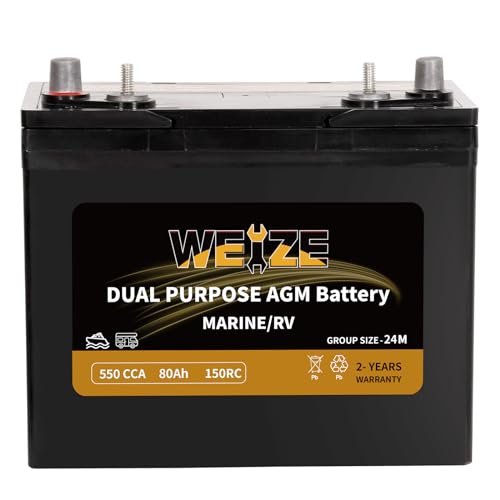 12V 105AH 200RC 825CCA AGM Marine Battery J2908