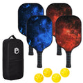 USAPA Approved Wood Pickleball Set with 4 Rackets, Bag, 4 Balls Z74284