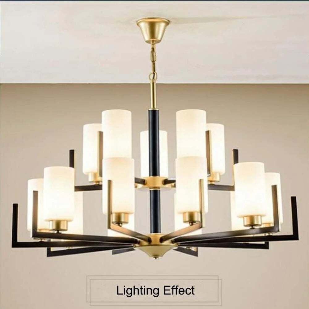 Chandelier with White Shade T32119
