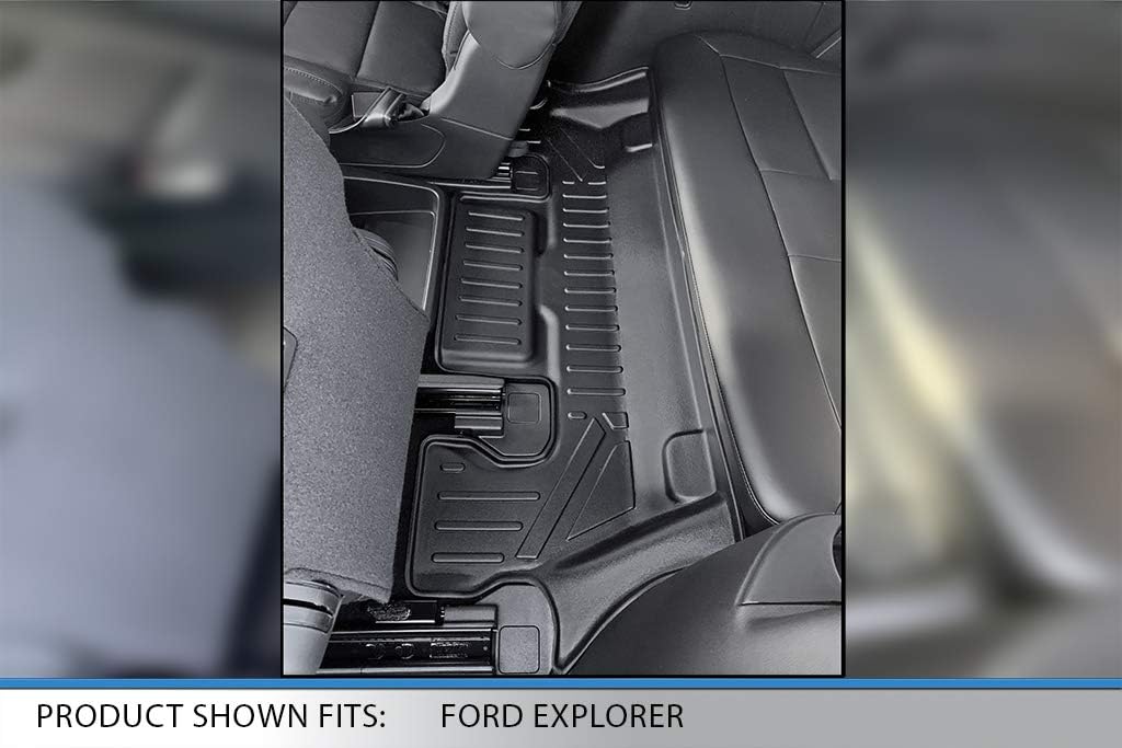 Black 3 Row Floor Mats and Cargo Liner Set F98073