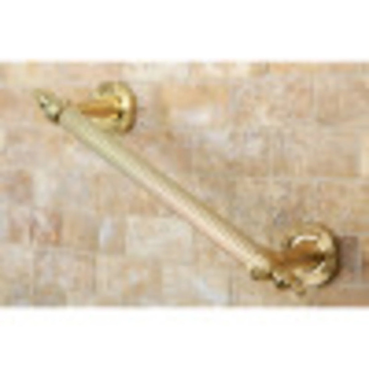 12" Polished Brass Decorative Grab Bar S7846