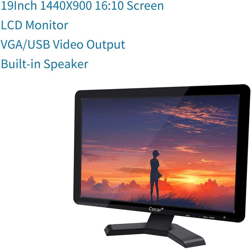19 inch LCD Touchscreen Monitor 1440x900 VGA USB O1712
