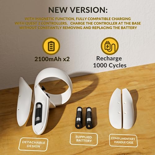 Charging Dock for VR Headset & Controllers with 2 Rechargeable 2100mAh Batteries X146716