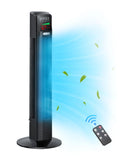 Standing Floor Fan with Remote, 70° Oscillating Q844