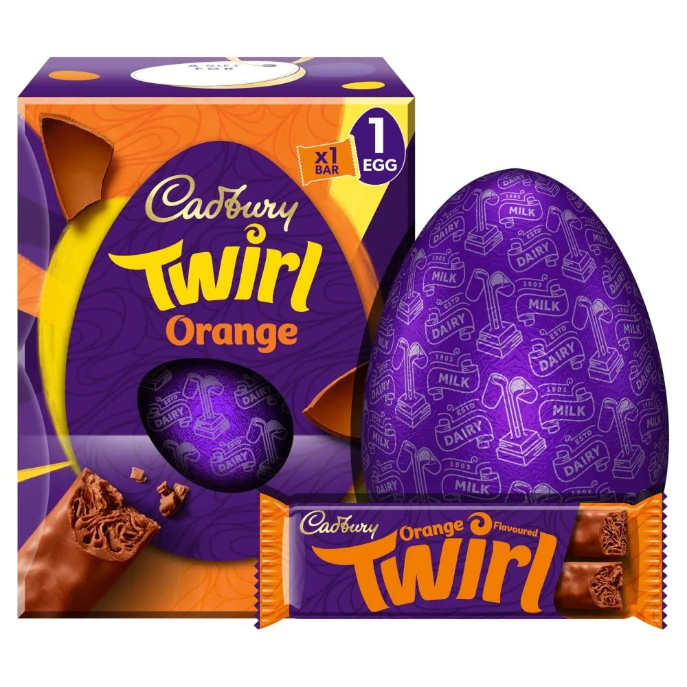 Cadbury Twirl Orange Large Egg 198G J856