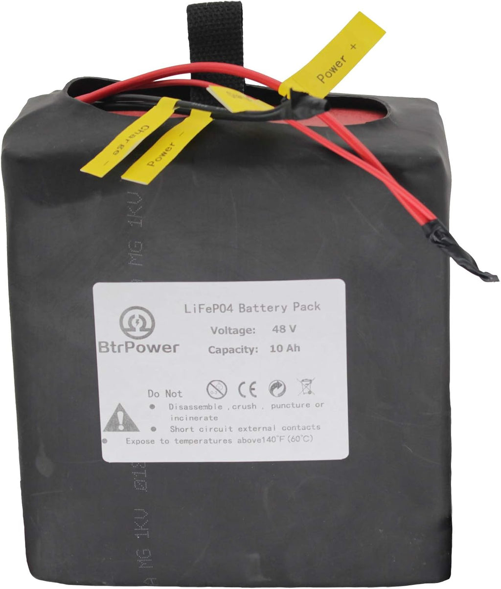 48V 10AH-50AH Lithium ion LiFePO4 Battery Pack with 5A Charger and 50A BMS U4868