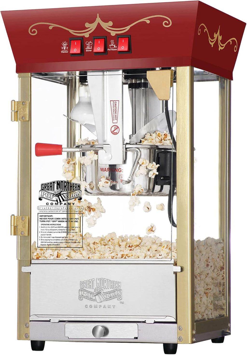 Red 8oz Popcorn Machine K36529