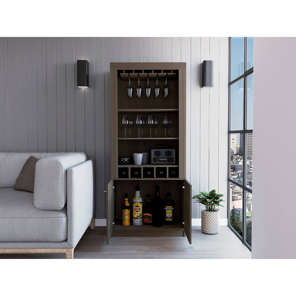 Black Wengue Bar Cabinet D81046